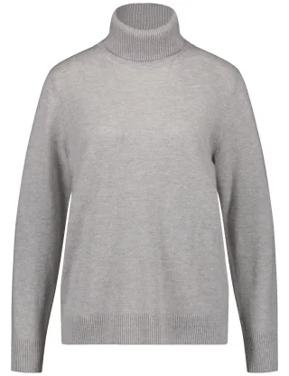GERRY WEBER Collection - PULLOVER 1/1 ARM silver grey melange - Gr. - 40