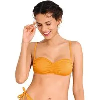 Lisca Balconette-Bikini-Top Bandeau Bikini Top Karpathos (Stück, 1-St), vorgeformte Cups, Uni, Mikrofaser
