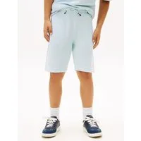 Tommy Hilfiger Shorts TH SCRIPT JERSEY TWILL SHORT Kinder bis 16 Jahre, weites Bein
