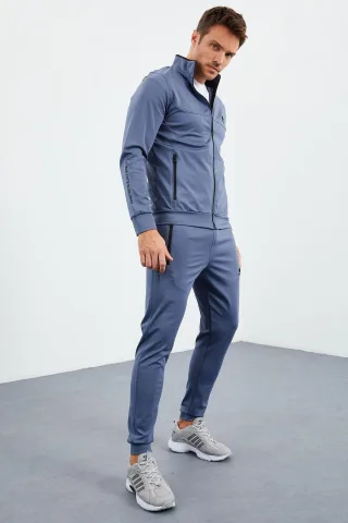 Herren Scuba Strick Sweatshirt und Hosen Set
