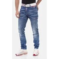 Cipo & Baxx 5-Pocket-Jeans Jeans mit trendigen Ziernähten, CD698