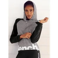 Bench. Loungewear Kapuzensweatshirt mit farblich abgesetzten Ärmeln und Logodruck, Loungewear