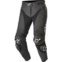 Alpinestars Motorradhose Track v2 Motorrad Lederhose Knieprotektoren enthalten,Knieschleifer enthalten