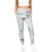 L.gonline Jogginghose Damen Jogginghose, Freizeithose, Sporthose, Monte Carlo 592 (Sweatpants, 1-tlg) mit elastischem Bund