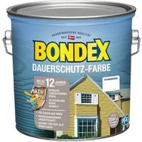 Bondex Wetterschutzfarbe BONDEX Dauerschutz Farbe Außen Holzfarbe, Hochdeckend, Wetterschutz