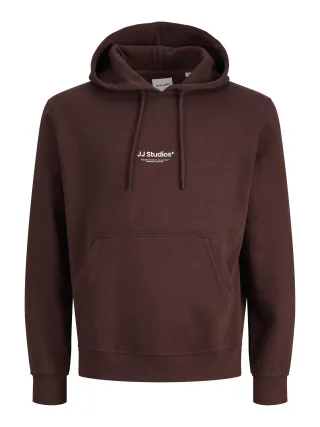 JACK&JONES - JJESOHO SWEAT HOOD NOOS Bitter Chocolate - Gr. - S