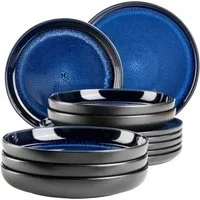 MÄSER Tafelservice NIARA, aus Steinzeug (12-tlg), 6 Personen, Steinzeug, Teller Set, Geschirr-Set, Service