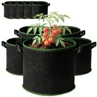 CannoBox Pflanzkübel Pflanzbeutel pflanzsack 270 g/m² Pflanztaschen Pflanzkübel (10 St), 5 St, 10 St, Luftschneid, atmungsaktiv, Ø18–50 cm