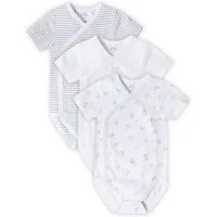 Stellou & friends Kurzarmwickelbody Baby Set (3tlg) - kuschelweiches Kurzarm-Wickelbody Set Jungs Mädchen (Set, 3er-Pack) Baby Set (3tlg) - kuschelweiches Kurzarm-Wickelbody Set Jungs Mädchen