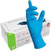 GUARD 5 Einweghandschuhe 200er Box blaue Einweghandschuhe GROSSPACKUNG (Art.112008) beidseitig tragbar, puderfrei