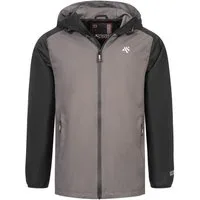 Alessandro Salvarini Regenjacke Herren wasserabweisend – Outdoorjacke mit Kapuze Leichte Outdoorjacke mit Kapuze und Reißverschluss