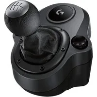 Logitech G Driving Force Shifter Schaltung Schalthebel Gangschaltung Gaming-Controller (Kompatibel mit G29, G920 & G923, 6 Gänge mit H-Schema, Schaltknauf aus Echtleder & Stahl)