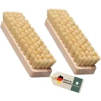 Hovedal Reinigungsbürste 2er Set Scheuerbürste, Scheuerbürsten aus Holz mit Naturborsten, Scheuerbürsten, Wurzelbürsten, Hand Schrubber Wurzelbürste, Putzbürste