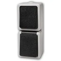 McPower Aufputz-Steckdose Feuchtraum Schalter+Steckdose "Taff", 250V, IP44 v