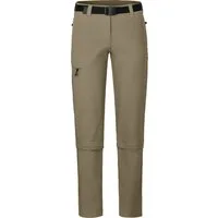 Bergson Zip-off-Hose YORK Zipp-Off Damen Wanderhose, vielseitig, pflegeleicht, Normalgrößen, beige