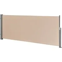 pro.tec Seitenarmmarkise »Montijo« Sichtschutz 140 x 300 cm Windschutz Sandfarben / Beige
