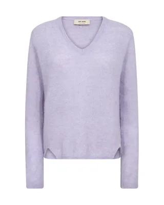 MOS MOSH - MMMape Sophia V-Neck Knit violet tulip - Gr. - M