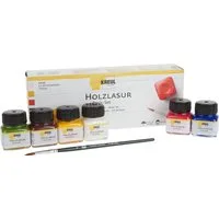 Kreul Holzschutzlasur Holzlasur-Set, 6 Farben à 20 ml