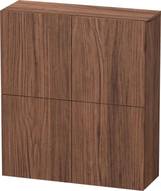 Duravit L-Cube Halbhochschrank Nussbaum dunkel Matt 700x243x800 mm - LC116702121 LC116702121