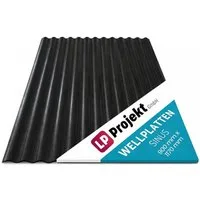 LP projekt Wellplatte Dach Kunststoff – Wetterfest & Langlebig für Überdachung, 1,2 mm, 1,05 m², (1-St., Einzelplatte oder 1er-/5er-/10er-Set), 90x117 cm Welldachplatten Transparent – Ideal für Carport & Garten