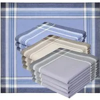 Betz Taschentuch 12 Stück Taschentücher Herrentaschentücher 40x40 cm - Leo 10, (Set, 12-St. 12 Stofftaschentücher), Stofftaschentücher Damen- Männertaschentücher