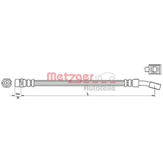 Metzger Bremsschauch vorne Opel Meriva 1.3-1.8 CDTI 16V
