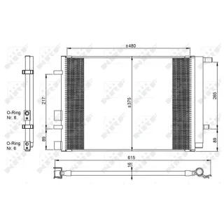 NRF Klimakondensator + Trockner Hyundai I20 1,4