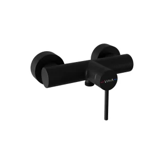 VitrA Minimax Round Einhebel-Brausearmatur Aufputzmontage Schwarz Matt,A4352936EXP A4352936EXP
