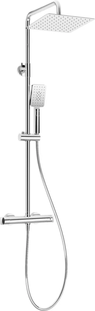 Neuesbad Duschsystem mit Thermostat Brausearmatur, Oberfläche: chrom NB1DENAC_04HT1