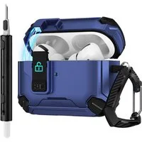 CoolGadget Kopfhörer-Schutzhülle für Apple AirPods Pro 3 Kunststoff, Stoßfest Ständer Clip Karabiner MagSafe Case Schutz Cover