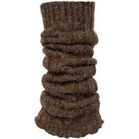 HomeOfSocks Beinstulpen 100% Wollstulpen Legwarmer mit Alpakawolle Warm 65% Wolle, 35% Alpakawolle Tragekomfort Höhe verstellbar