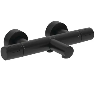 Ideal Standard Badethermostat Aufputz Ceratherm T25 Ausladung 163mmSilk Black, A8475XG A8475XG