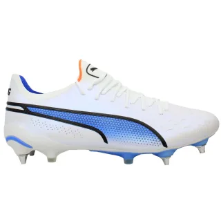 Puma King Ultimate MxSG Weiße Herren-Fußballschuhe