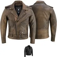BULLDT Motorradjacke BLD418J Rockerjacke Chopper Lederjacke Brando Retro vintag