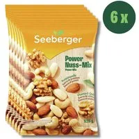 Seeberger Snacks Nüsse Seeberger Power-Nuss-Mix Multipack - 6 x 125 g, Proteinquelle