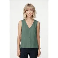 Vero Moda Shirttop VMMENNY SL V-NECK TOP WVN GA Viskose, regular fit