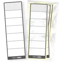 itenga Etiketten itenga 10x Ordnerschild Rückenschild breit Aufkleber aus Haftpapier 6x