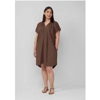 s.Oliver Minikleid Kleid Midi-Kleid aus Leinenmix mit Eingrifftaschen