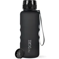 720°DGREE Trinkflasche Trinkflasche uberBottle softTouch mit Sieb onyx black 1,5l