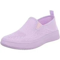Ital-Design Damen Low-Top Freizeit Slipper (88843556) Flach Sneakers Low in Lila
