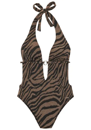 LASCANA - Bruno Banani LM Monokini black-gold - Gr. - 38C