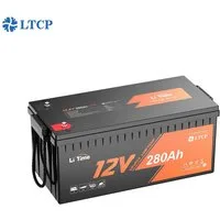 LiTime 12V 280Ah LiFePO4 Batterie Low-Temp-Schutz 3 % Selbstentladung Solarakkus (12 V), IP65, Energiespeicher für Wohnmobil Solar USV Yacht