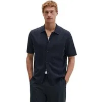 Marc O'Polo Kurzarmhemd DFB Travel Collection Kurzarm-Feinstrickshirt aus reiner Bio-Baumwolle