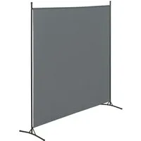en.casa Paravent, »Tarazona« Sichtschutz Outdoor 176x175cm Dunkelgrau