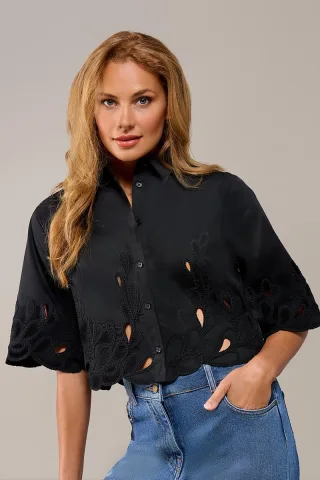 Tirzy Bluse Schwarz