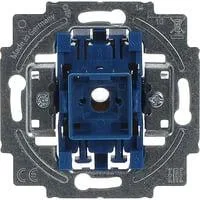 Taster-Einsatz einpoliger Schließer mit Steckklemme, Unterputz, 250 Volt, 10 Ampere blau, Retail