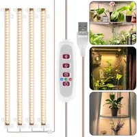 MUPOO Pflanzenlampe LED-Pflanzenlampe Wachstumslichtstreifen Bar,42-288 LEDs, 30CM(Einer schleppt Vier), Rot-Blau-Spektrum Pflanzenlampe