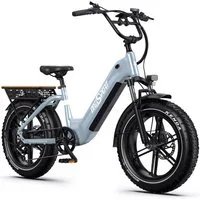 Onesport E-Bike Cityrad 20  4,0 Zoll E-Fahrrad Damen u. Herren 864WH Pedelec, 48V 18AH 130 km, Kettenschaltung, Heckmotor, 864 Wh, (Beleuchtungsset mit Batterieladegerät, Batterieschlüssel, Werkzeug), E-Bike mit hydraulischen Bremsen, 20" Fat-Reifen 