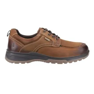 Hush Puppies - "Percy" Sneaker für Herren, Leder, Zum Schnüren (Hellbraun)