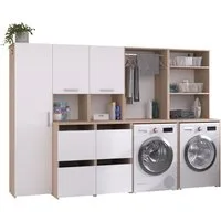 Parisot Mehrzweckschrank-Set Laundry 1, (Komplett-Set, 4-St)
